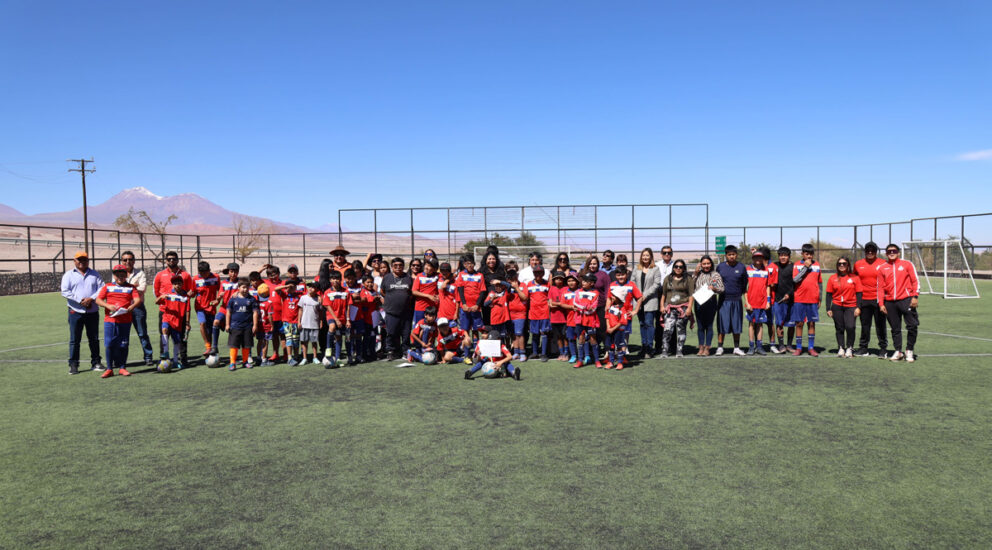 Escuela de Fútbol Profesional de Toconao inauguró su segundo año con nuevos objetivos deportivos